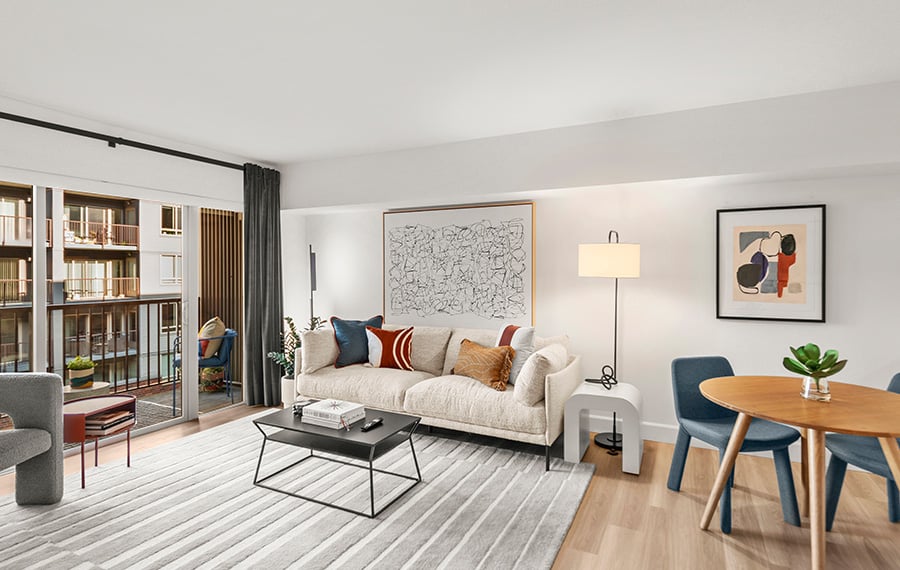 Neptune SLU Apartments in Seattle - upgraded living room