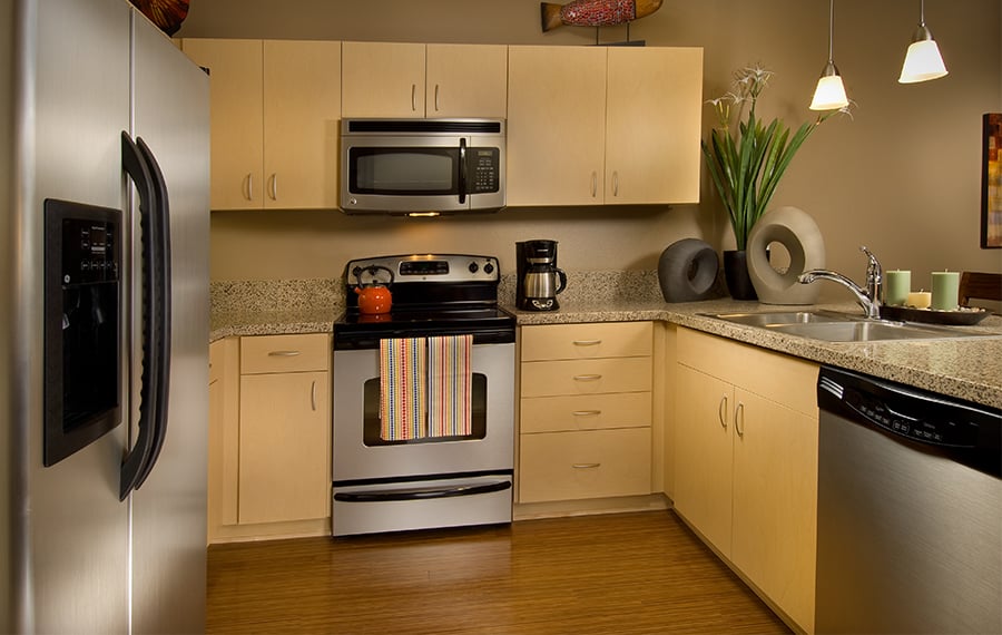 South Waterfront apartments for rent in Portland - The Matisse Granite Countertops