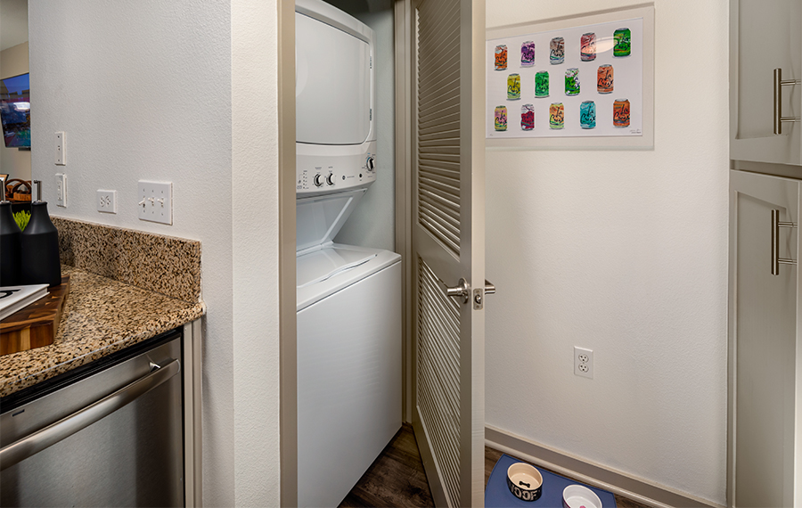 Apartments for rent in the San Diego Unified School District - Mira Bella Washer and Dryer