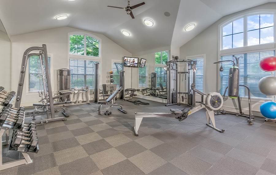 Apartments near Carolina Premium Outlets - Gramercy Square at Ayrsley - Fitness Center