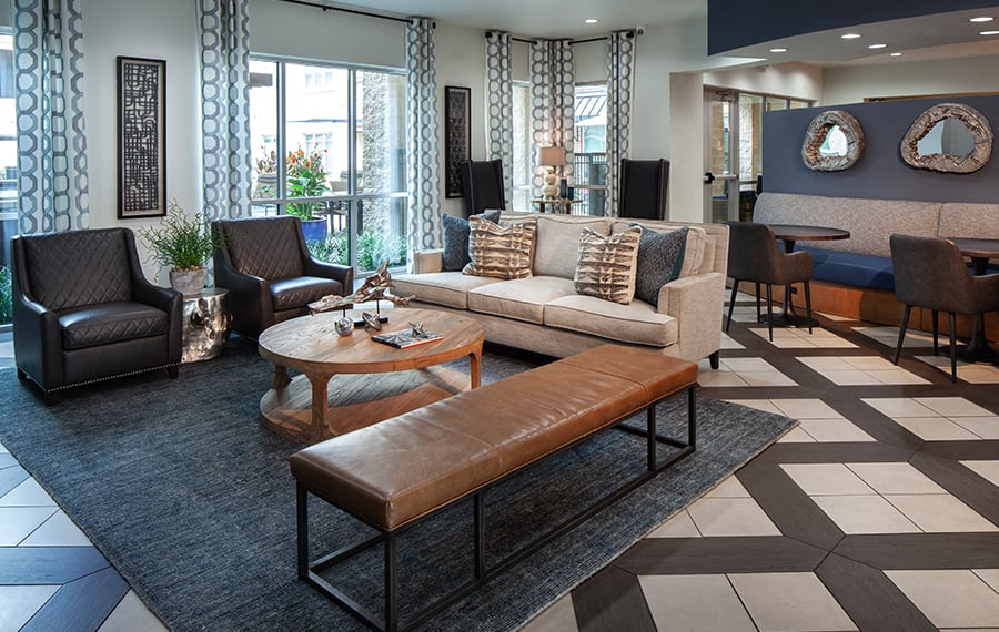 Greenbriar houston apartments - District at Greenbriar resident lounge