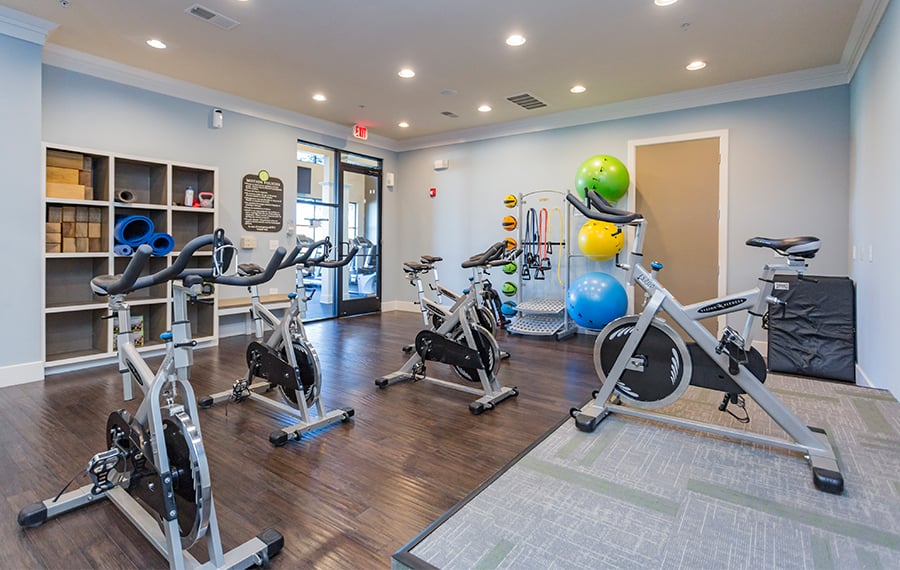 Dwell at McEwen Apartments in Franklin, TN - Yoga / Spin Studio