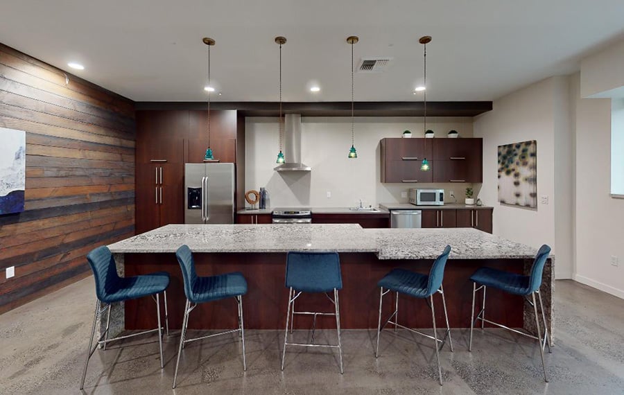 BellSquare apartments near Symetra Financial - Metro 112 Apartments - demonstration kitchen