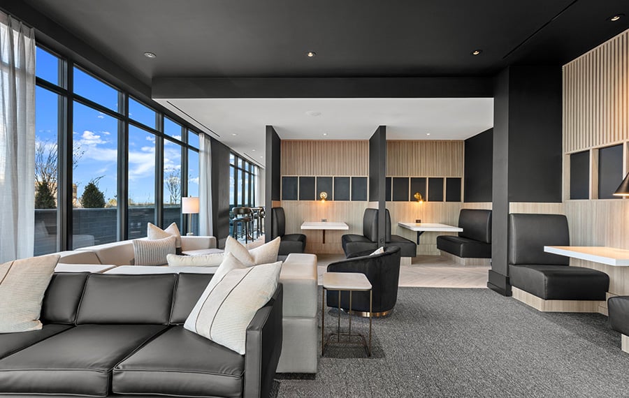 The Camille - Bethesda, MA - brand new apartments - business lounge