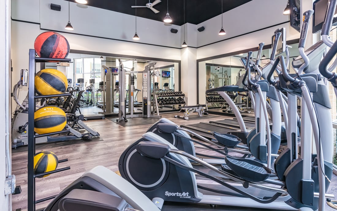 Brick Row Apartments - Downtown Plano Apartments - fitness center