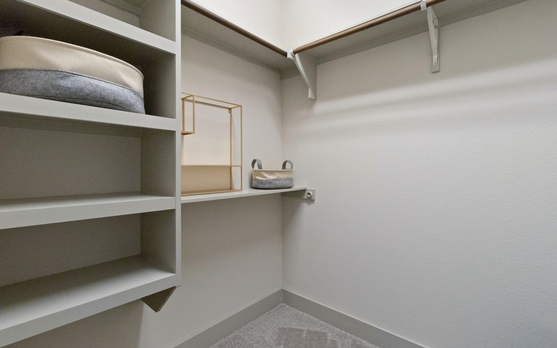 ICON at Ross walk-in closet - Uptown Dallas Apartments