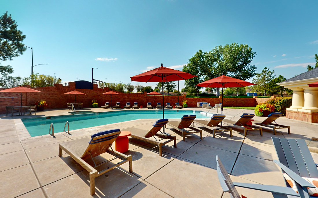 Madison Park Two outdoor swimming pools with sun decks Thornton CO