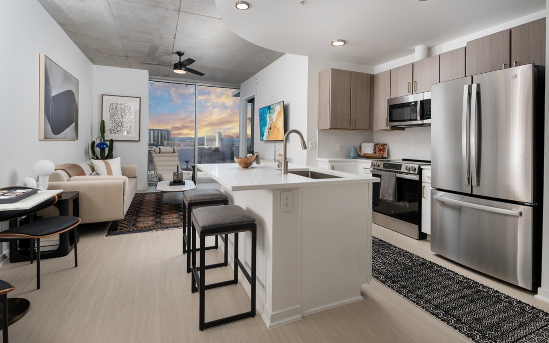 Rainey Street apartments downtown Austin - SkyHouse Austin Rooftop pool Lady Bird Lake views