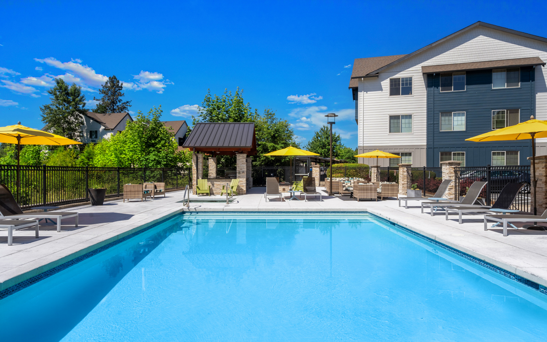 Victory Flats apartments in Cedar Hills - Resort Style heated pool with hot tub