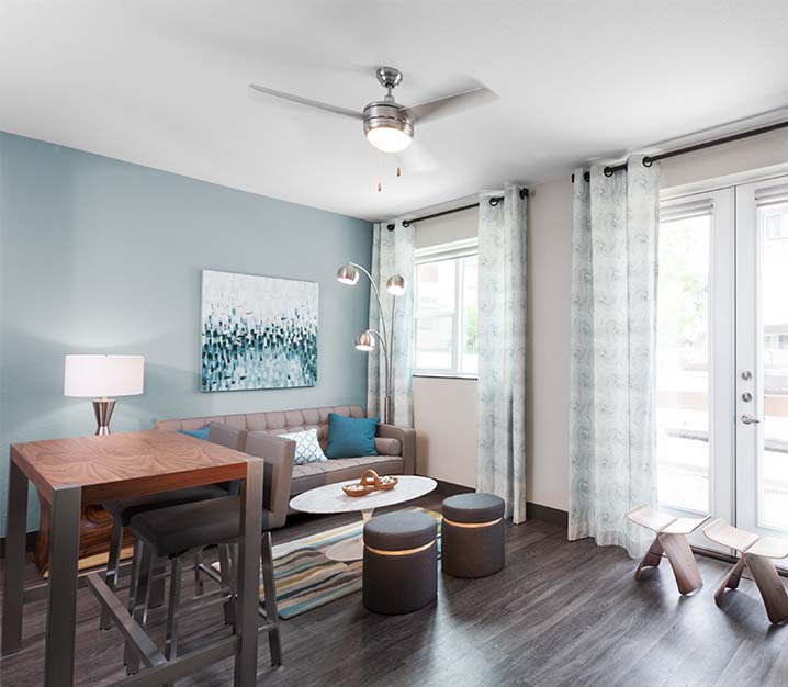 Studio LoHi living room Denver CO - Downtown