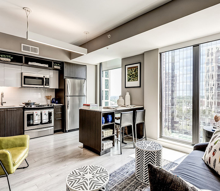 1 Bedroom Apartments in Reston, VA - Signature Apartments at Reston Town Center - Living Room