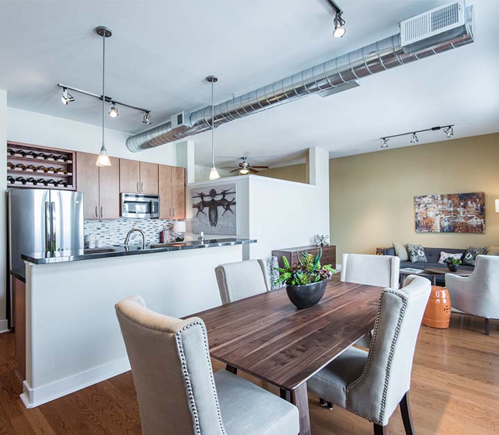 Capitol Hill apartments for rent in Denver - The Boulevard Apartments kitchen