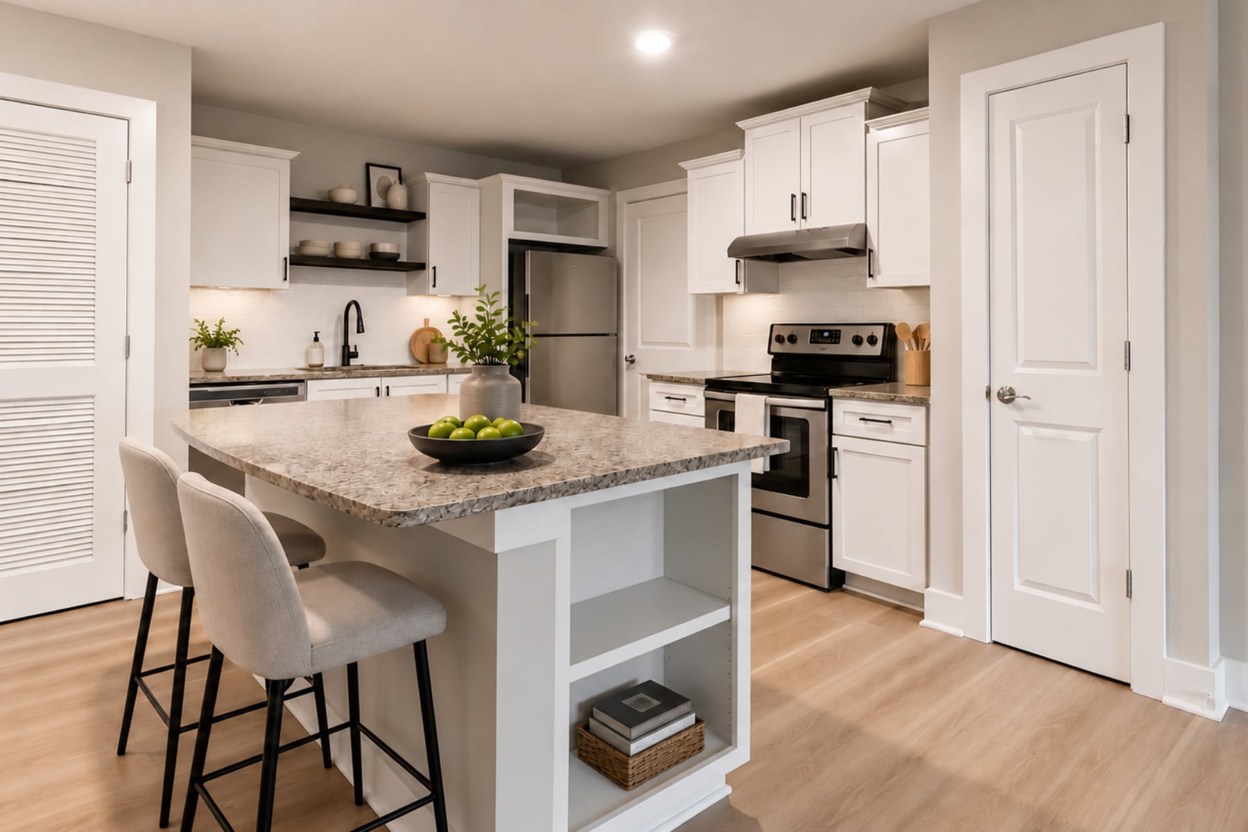 apartments in gwinnett ga - Artisan Station granite countertops