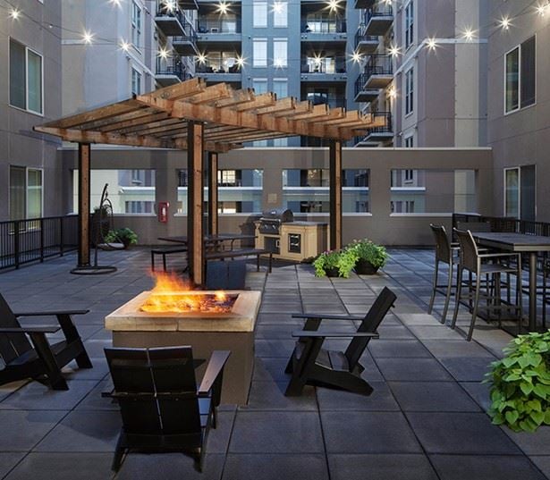 The Battery on Blake Street courtyard - Apartments in Ballpark Neighborhood - Denver, CO