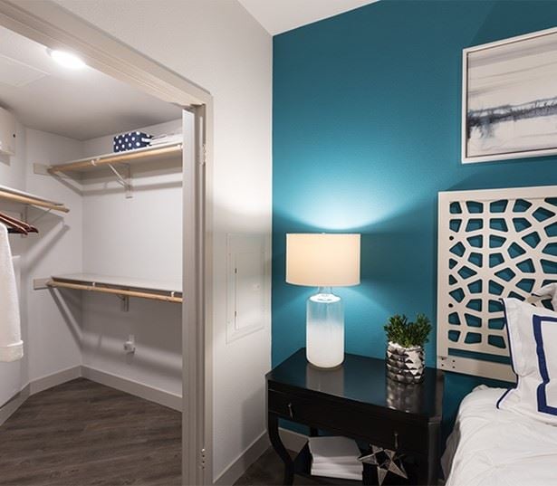 Luxury apartment homes in Brea, CA - Joule La Floresta - walk-in closet