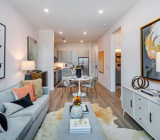 Briley - Apartments near Wells Fargo - built-in bar with wine rack