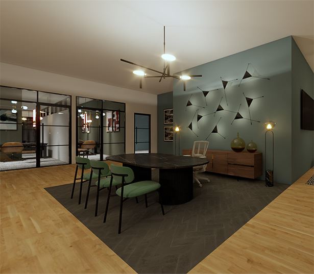 Houston Heights apartments - 2125 Yale Resident Lounge with Billiards Table