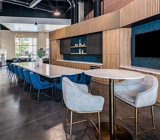 Brick Row Urban Village - RIchardson, TX - entertaining kitchen