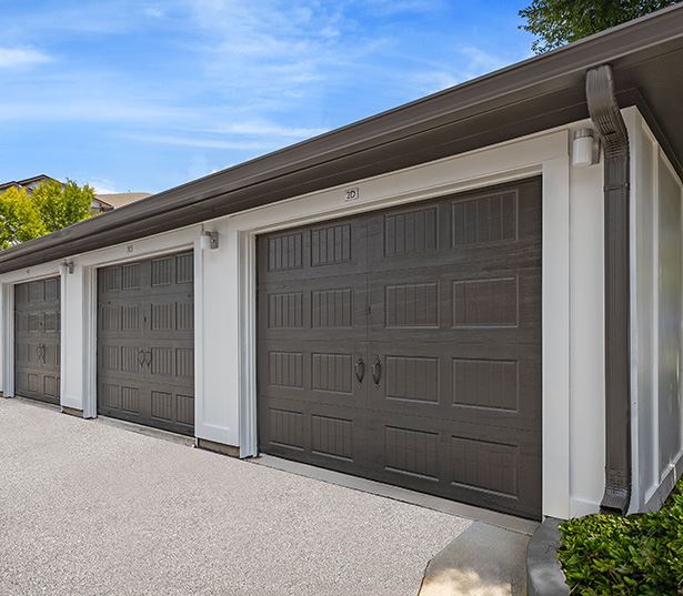 Adams Creek apartments near Mall of Georgia - Artisan Station garages