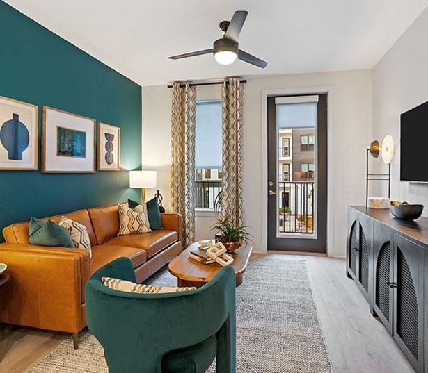 Studio Apartments in Atlanta - Auden Apartments - Living Room