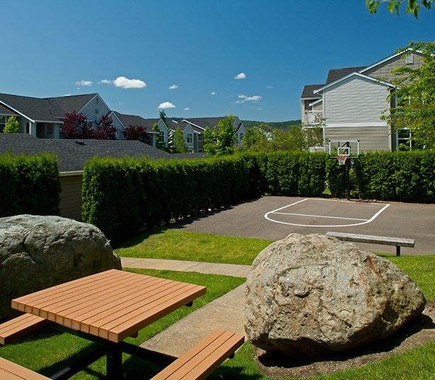 Issaquah apartments - The Timbers at Issaquah Ridge Basketball court grilling and picnic stations