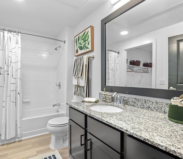 Denver Apartments in LoDo - The Battery on Blake Street - Upgraded bathroom