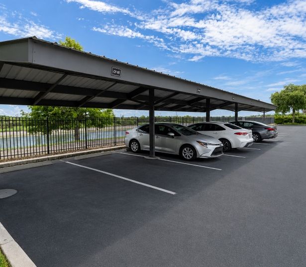 Pet Friendly Lake Nona Apartments - Reserve at Beachline - Carports