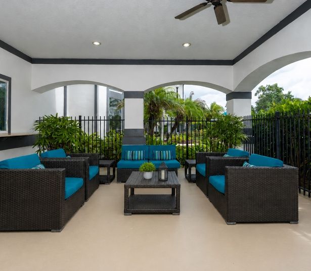 Renovated Apartment Homes for Rent in Orlando - Reserve at Beachline - Outdoor Lounge