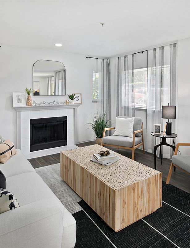 Renton apartments for rent near Boeing - Benson Downs Vinyl plank flooring 