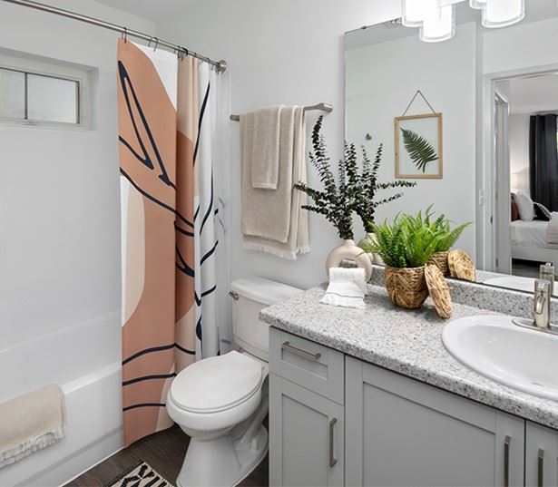 Downtown Renton apartments - Benson Downs Large bathroom attached to main bedroom