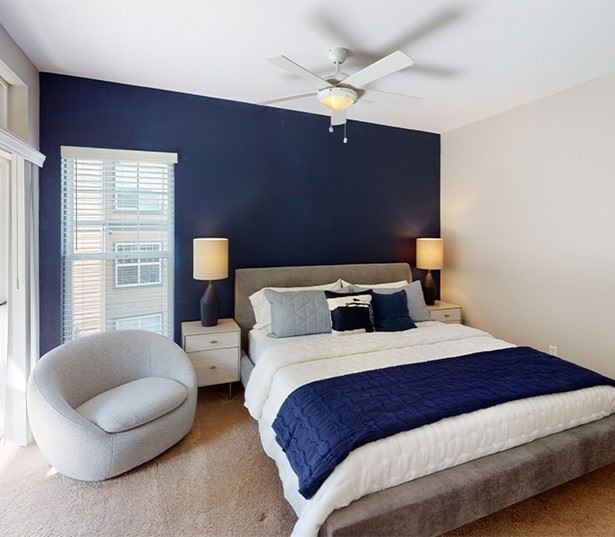 Boulder Creek apartments for rent in the Sammamish School District - ceiling fans in bedrooms