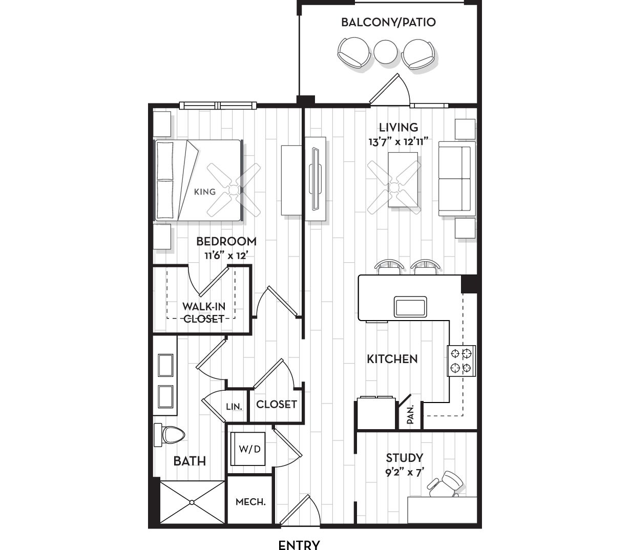 Brand New Apartments in Point Hope - Brooking Square - Seagrass Floor Plan