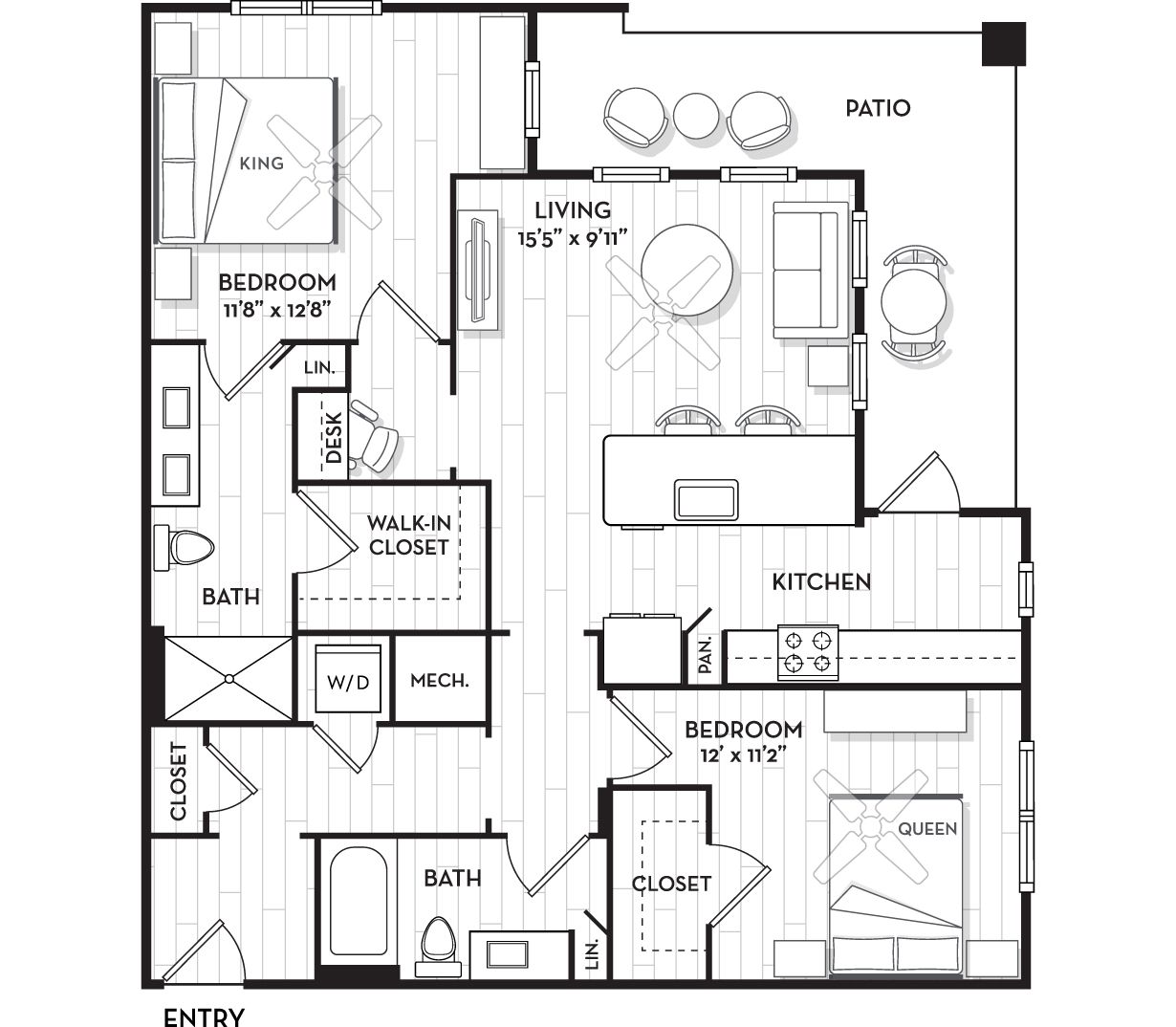 Brooking Square Apartments in Point Hope Charleston - Sound Floor Plan