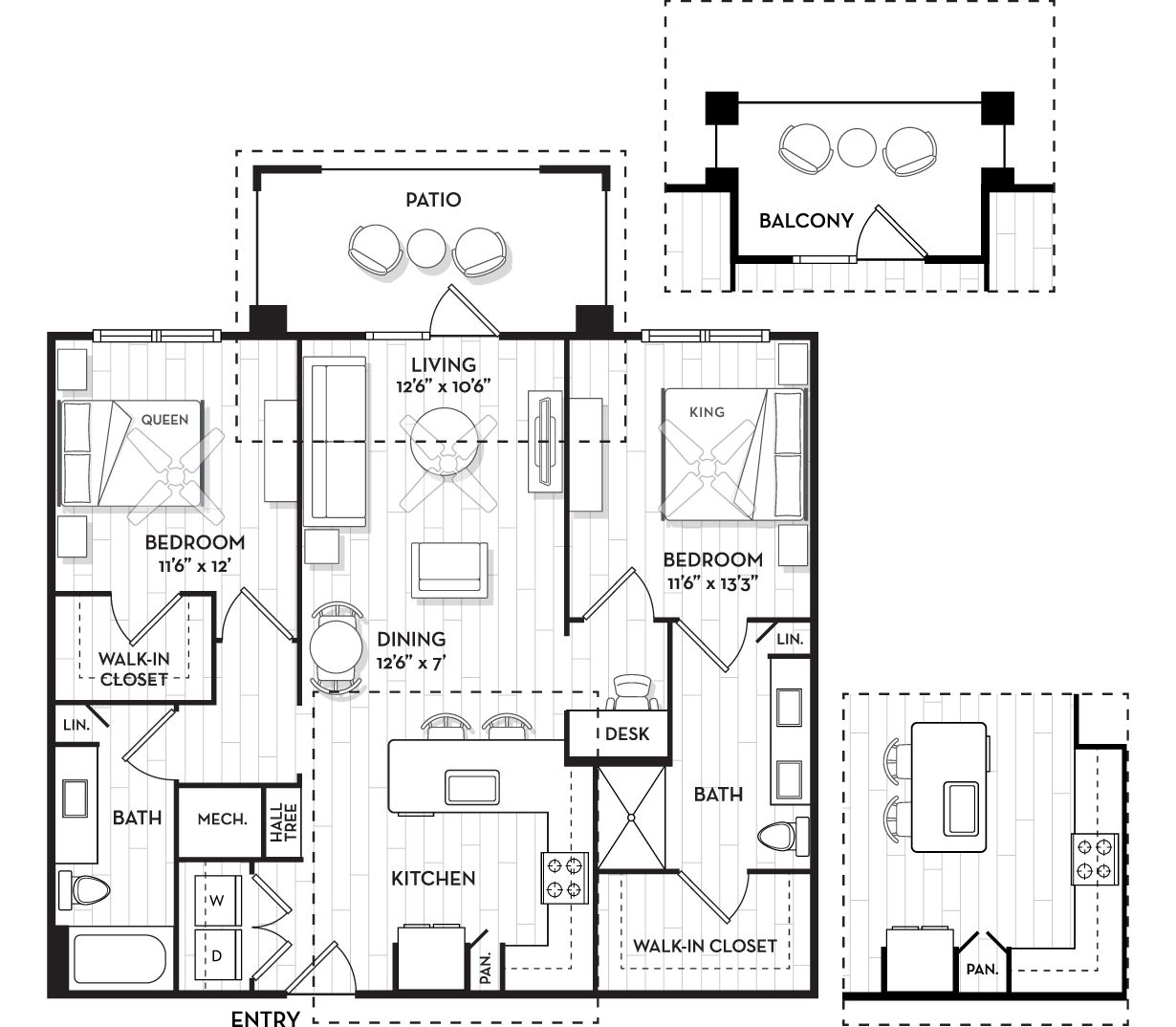 Brooking Square Townhomes in Point Hope - Tidewater Floor Plan