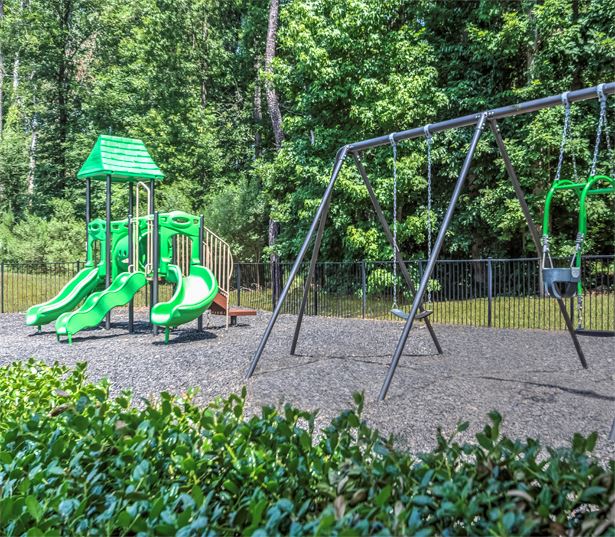 Chancery Village apartments for rent in RTP near NetAp - On-site playground with swing set