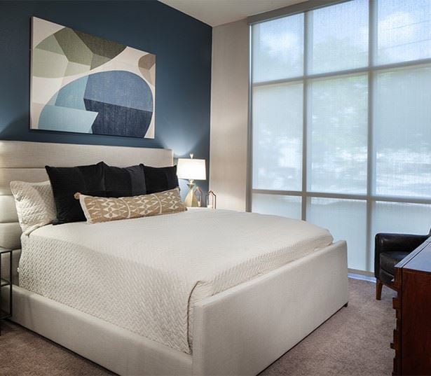 Apartments near Rice University - District At Greenbriar Master bedroom with walk in closets