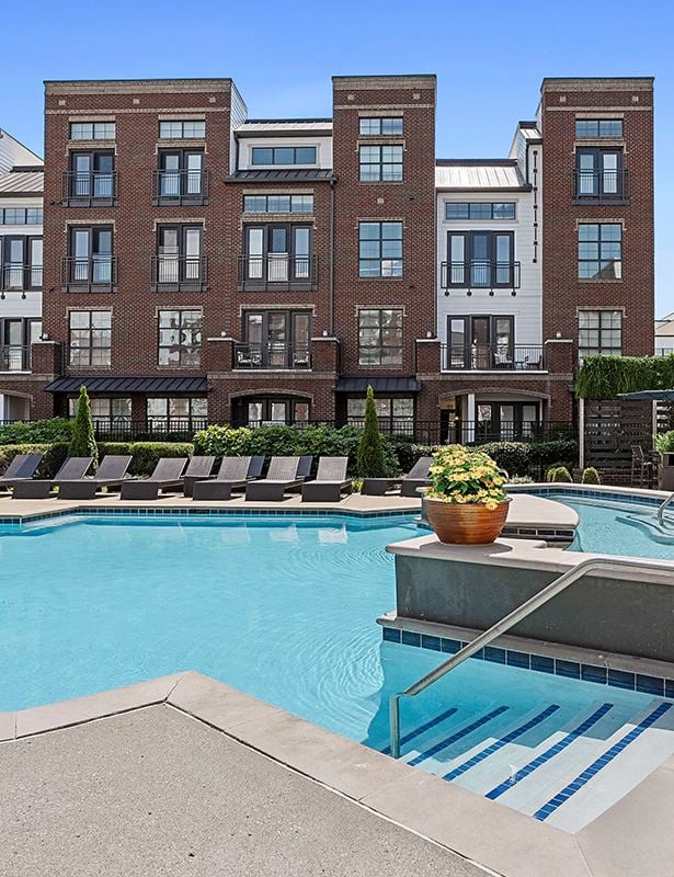 Franklin, TN Apartments near Southside at McEwen - Dwell at McEwen saltwater pool