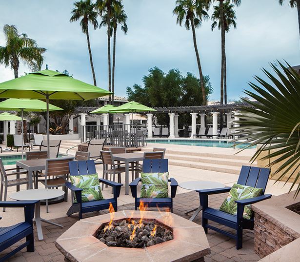San Carlos Apartments for rent near Air Park and TCP Golf Course - firepit