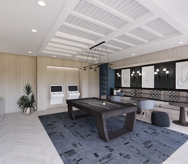 1 Bedroom Apartments in Tampa, FL - The Residence Peninsula - billiards