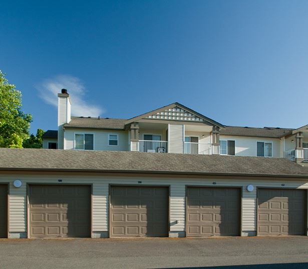 Apartments in the Renton School District - Benson Downs Large remote-access garages 