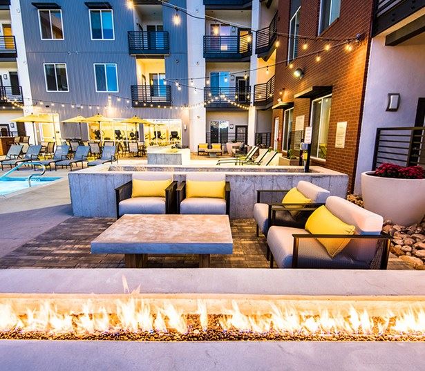 Hartley Flats Rooftop Lounge with Fire Pit Denver CO - RiNo