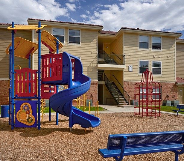 Highland Square Crossing Children's Playground Denver CO - apartments near 80231