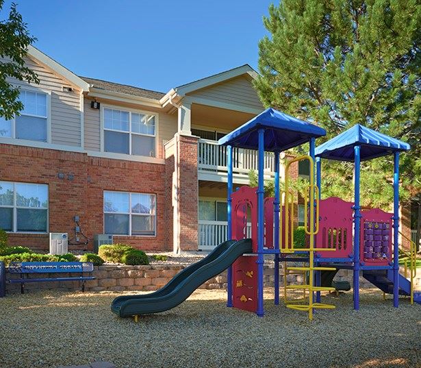 Jefferson Square Outdoor children's playground Denver CO - Denver Tech Center