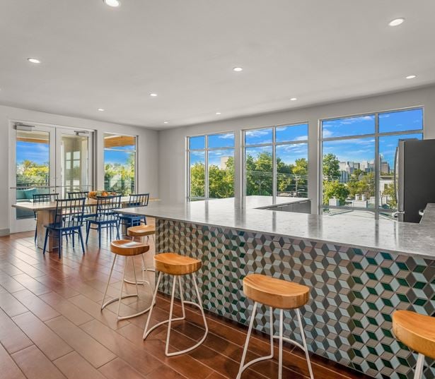 Dallas, TX Apartments for Rent in Knox-Henderson - Larq Henderson Rooftop lounge