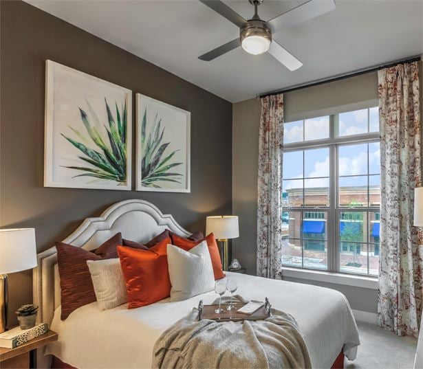 Charlotte NC Apartments for rent near Life Time Fitness - The Links Rea Farms - bedroom