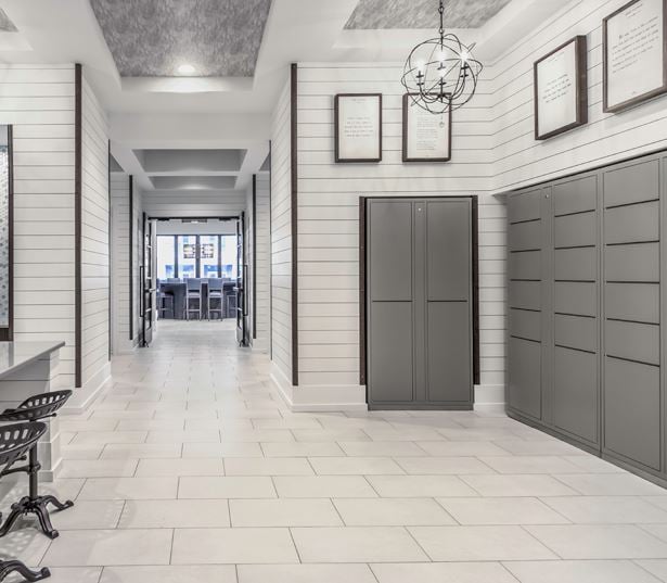 Uptown Charlotte Apartments near Movement Mortgage - The Links Rea Farms - package lockers