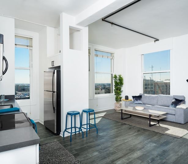 Pershing Square apartments for rent in Los Angeles - Lofts at Security Building upgraded lofts