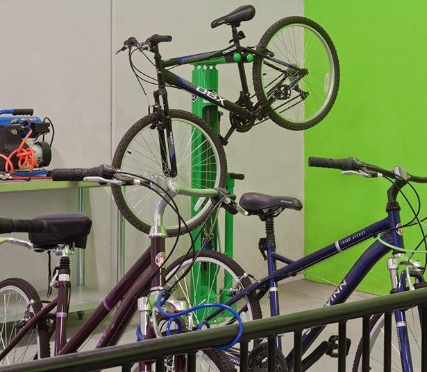 Marshall Park apartments for rent near raleigh nc - Greenway trail bike storage