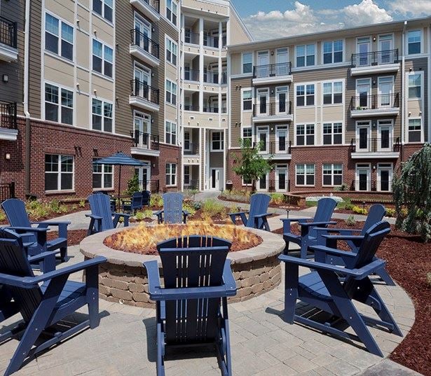 Downtown Raleigh Apartments for rent in North Hills - Marshall Park Outdoor fire pit