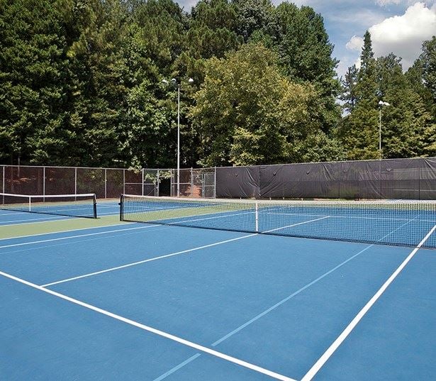 Greenway Trail Apartments in Raleigh - Marshall Park Tennis court within walking distance